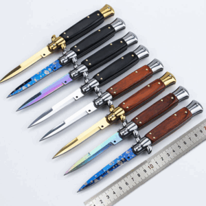 Couteau pliant stiletto couteau automatique style italien
