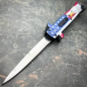 Couteau stiletto à cran d'arrêt 9 pouces