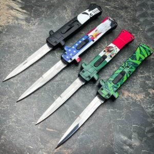 Couteau stiletto à cran d'arrêt 9 pouces