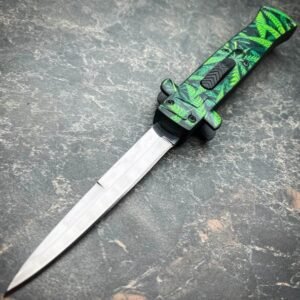 Couteau stiletto à cran d'arrêt 9 pouces