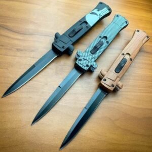 Couteau stiletto à cran d'arrêt 9 pouces
