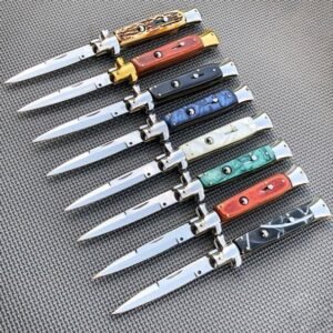 Couteau stiletto à cran d'arrêt Couteau Italien Stiletto de Poche