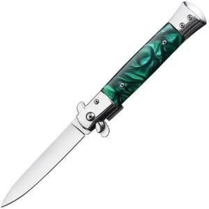 Couteau stiletto à cran d'arrêt Couteau stiletto pliant classique – style italien