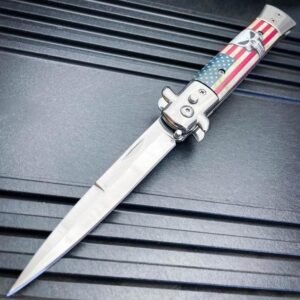 Couteau stiletto à cran d'arrêt Couteau Italien Stiletto – Lame Fine Classique