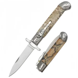 Couteau stiletto à cran d'arrêt couteau stiletto Folding Set Couteau Cran d’Arrêt Italian Style
