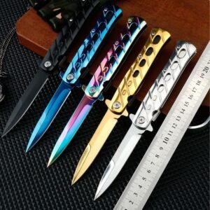 Couteau stiletto à cran d'arrêt - pliant