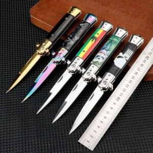 Couteau pliant portable stiletto couteau usage quotidien
