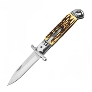 Couteau stiletto à cran d'arrêt couteau stiletto Folding Set Couteau Cran d’Arrêt Italian Style