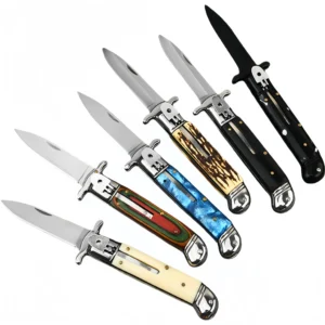 Stiletto couteau Folding Set Couteau Cran d’Arrêt Italian Style