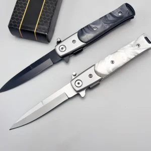 Couteau stiletto pliant élégant