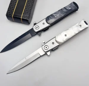 Couteau stiletto pliant élégant