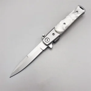 Couteau stiletto à cran d'arrêt Couteau stiletto pliant élégant