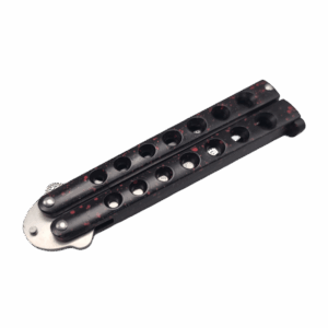 Couteau papillon Helix rouge en acier inoxydable