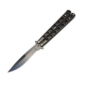 Couteau papillon BM42 noir – verrou à ressort