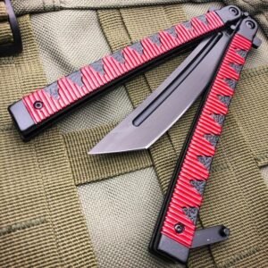 Couteau papillon Tanto style Samurai 9,5 pouces