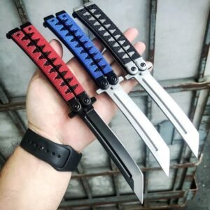 Couteau papillon Tanto style Samurai 9,5 pouces