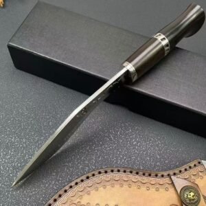 Shennongjia Dragon Pattern Damascus Kukri Knife