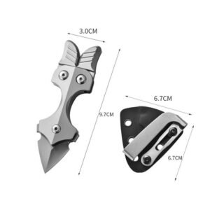 Multifunction Titanium Alloy Push Dagger
