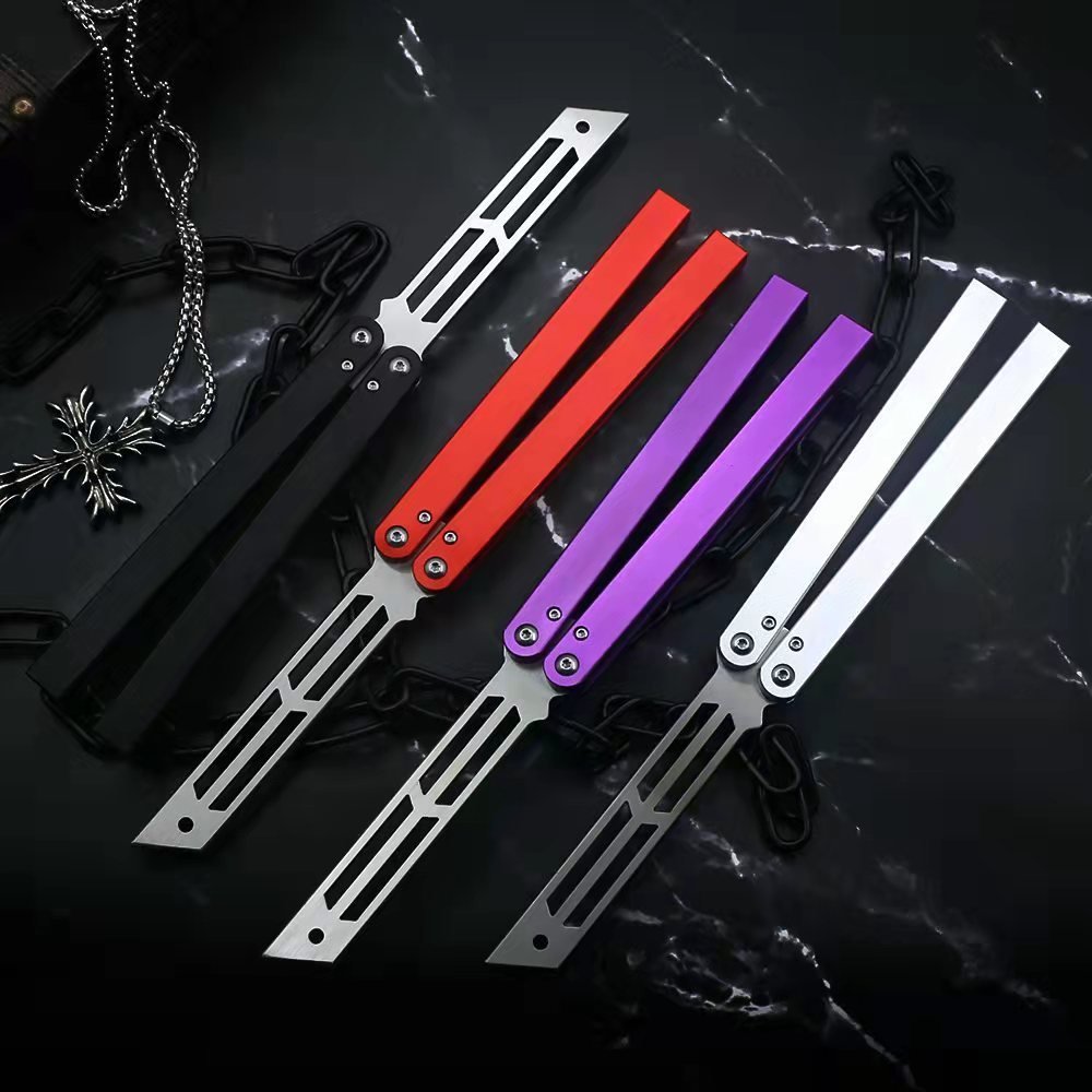22-1.jpg SQUID INDUSTRIES Training Flick Knife Butterfly Knife