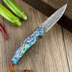 Baobei Is A Big Damascus With A Small Turn Folding Knife