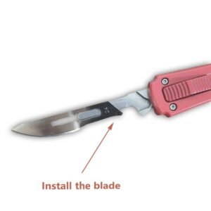 Scalpel Utility Knife With 10 Blade Knife Pink Box Cutter