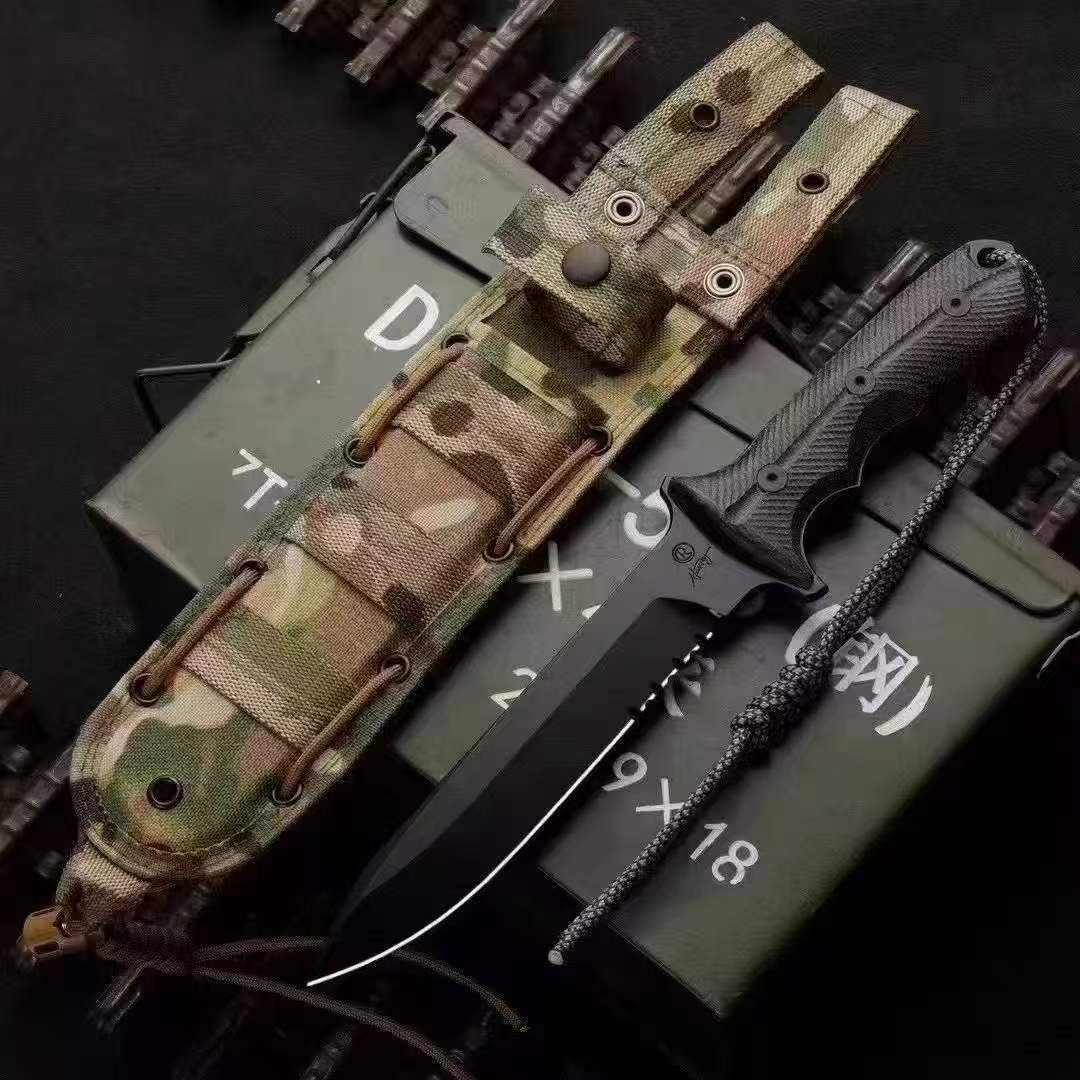 373a1a66-fd67-4726-922a-63e37533fbe7.jpeg Chris Reeve Green Beret Partially Serrated Fixed Blade Knife