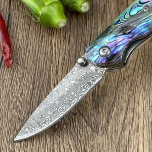 Baobei Is A Big Damascus With A Small Turn Folding Knife