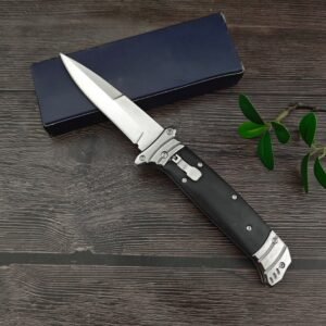 The New Version Of The Bouncy Fish Features Black Handle Side Jumps Switchblade