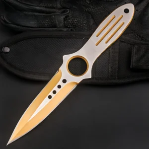 Outdoor diving straight knife second generation portable jungle knife high hardness skeleton knife
