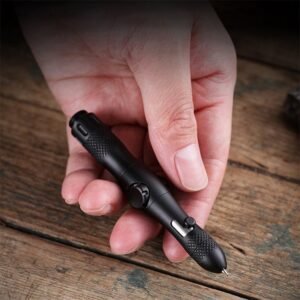 Multi-function Spinner Self Defense Tactical Pen Flashlight Emergency Glass Breaker Outdoor Survival EDC Tools
