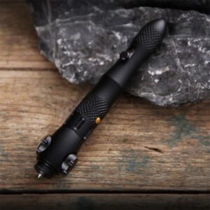 Multi-function Spinner Self Defense Tactical Pen Flashlight Emergency Glass Breaker Outdoor Survival EDC Tools