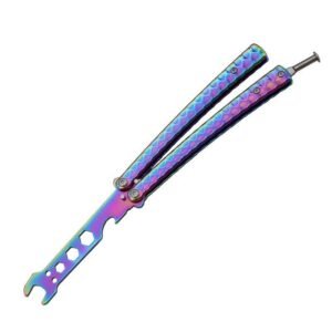 Wrench butterfly practice folding knife CSGO butterfly tool training unbladed butterfly knife tool