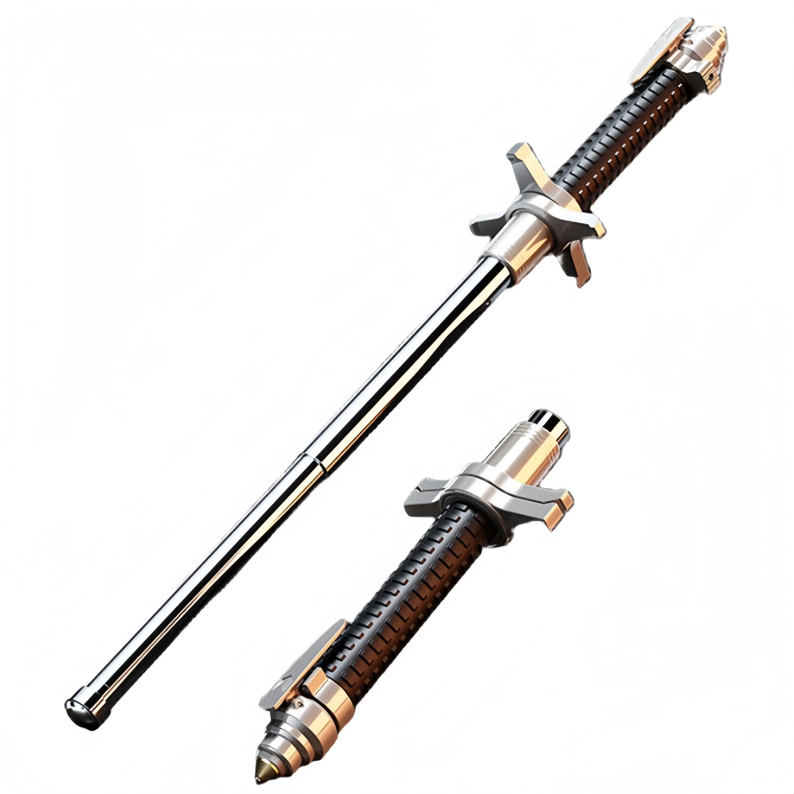 O1CN01E8UA7q1WrEBGOTbMi_2213346162841-0-cib-scaled-1.webp Automatic Spring Telescopic Baton – Solid Three-Section Design