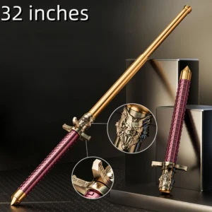 Solid Three-Section Telescopic Baton