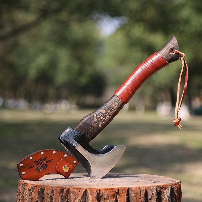 O1CN01mOPeDX2FNb9p3wvYU_2215904588868-0-cib.jpg Professional Axe Camping Supplies Military Tactical Ax Outdoors Hand Ax Firewood Multifunctional Hatchet Survival Accessories