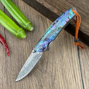 Baobei Is A Big Damascus With A Small Turn Folding Knife