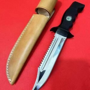 Snow Leopard Combat Straight Action Fixed Blade Knife