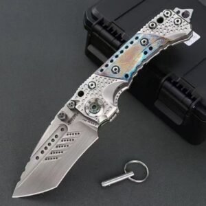 Miller Bros. T1 Heavy Folding Knife with Blue-Finish Handle